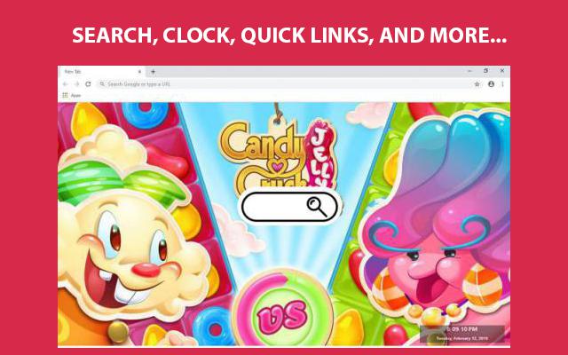 Candy Crush Saga Wallpapers and New Tab