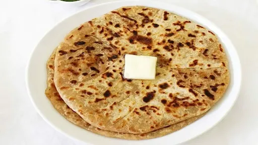 2 Aloo Pyaz Paratha With Raita