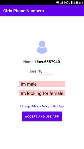 Screenshot Sexy Girls Phone Numbers For w