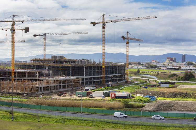 Construction at the River Club site in Cape Town. File photo.