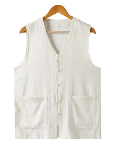 Chaleco de verano fino de algodón y - 3