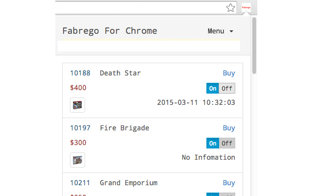 Fabrego For Chrome chrome extension