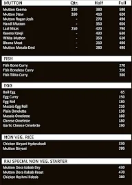 Hotel Raj menu 3