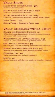 The Vault Cafe menu 2