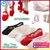 Giày Múa Bale Bọc Mũi Da Lộn Chuẩn Đẹp (Size 34 - > 44)