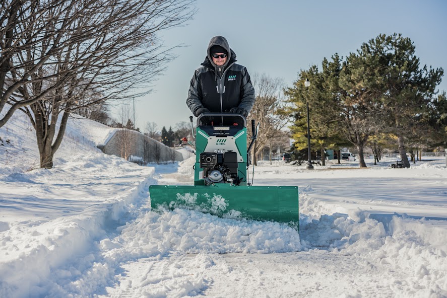 Walk Behind Snow Plow Snow Cleaner Machine Snow Blower - China Snowplow,  Walk Behind Snow Plow