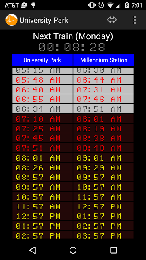Metra Electric Line Schedule