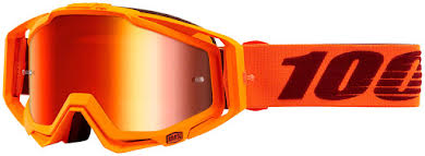 100% Racecraft Goggle: Mernio with Mirror Red Lens, Spare Clear Lens Included