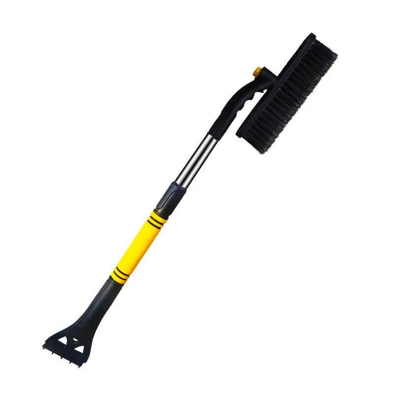 Pelle de véhicule avec brosse et dégivrant, outil multifonctionnel pour enlever neige et glace, déneiger et dégivrer facilement en hiver.
