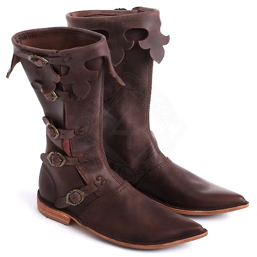 Title 4, Retro Renaissance Mens Square Heel Boots