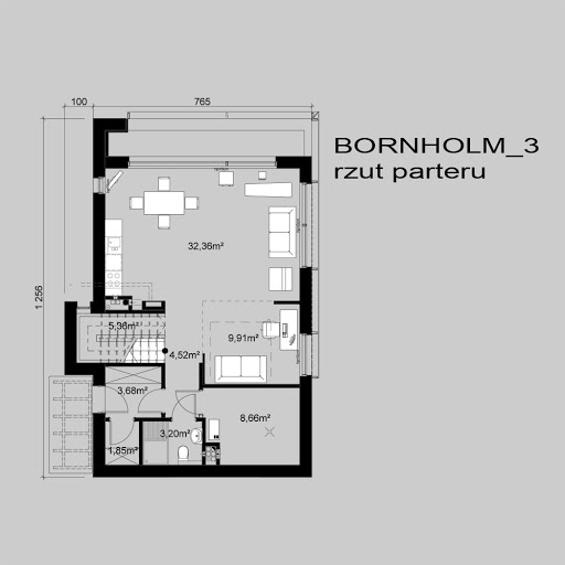 Bornholm 3 - Rzut parteru