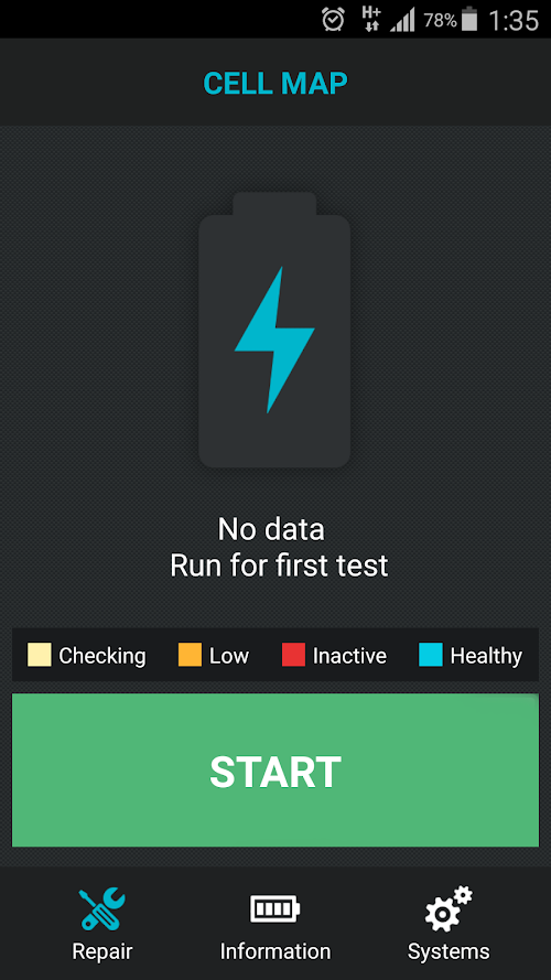 Android application Repair Battery screenshort