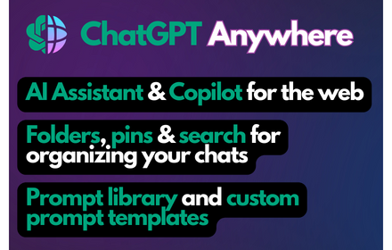 ChatGPT Folders & GPT-3.5/4 AI Online Copilot small promo image