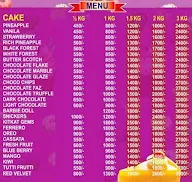 Cake On Clock menu 2