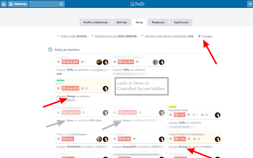 Trello My Cards Prioritization