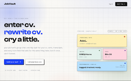 JobVault — autofill screenshot 4