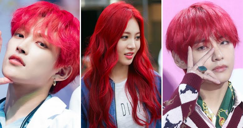 30+ K-Pop Idols Who Looked Red-Hot With Crimson Hair - Koreaboo