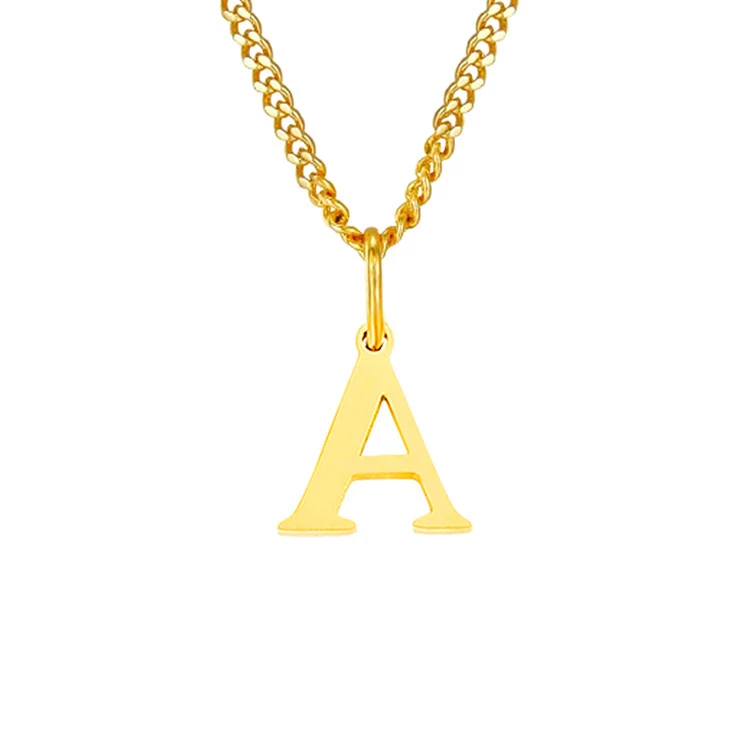 26 Letters All-Match 14K RVS Ketting, een elegante en persoonlijke ketting voor elke dag, perfect voor elke outfit.