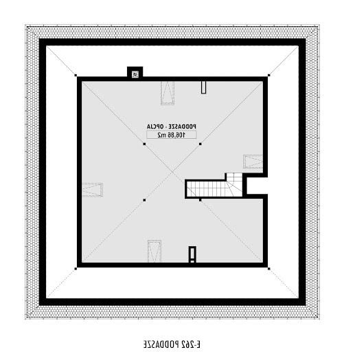 E-262 - Rzut poddasza do adaptacji - 106,86