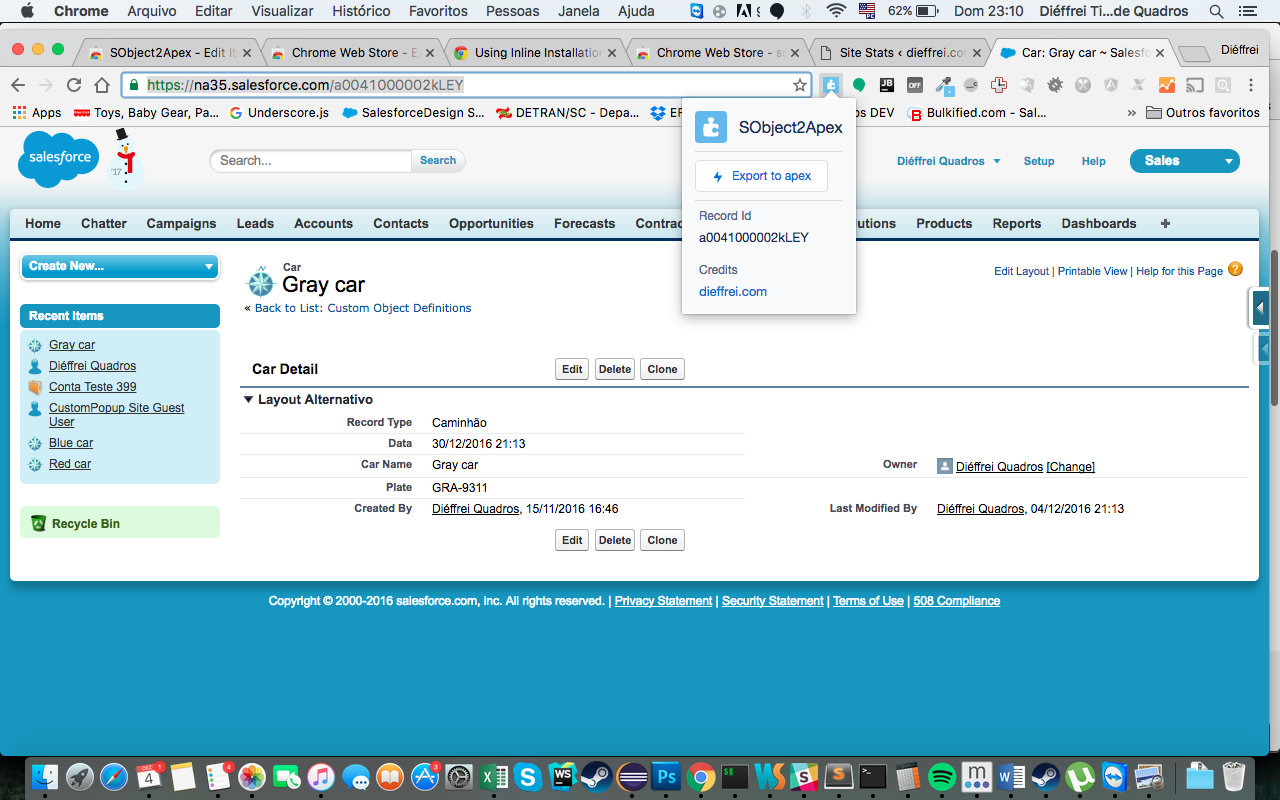 Salesforce SObject2Apex code generator Preview image 1