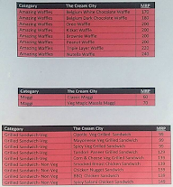 The Cream City menu 1