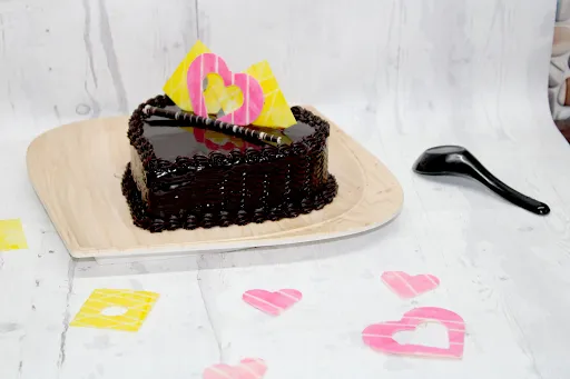 Chocolate Heart Truffle Cake