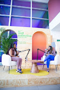 Podcaster Gugu Nyatsumba and Tiffany Lekuku during the podcast session hosted at the Style Lab. 