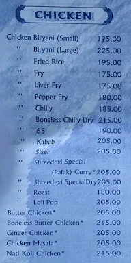 Shreedevi Restaurant menu 2