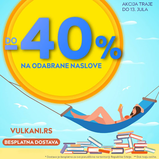 Leto je lepše uz Vulkan knjige: Popusti i do 40% samo na sajtu vulkani.rs