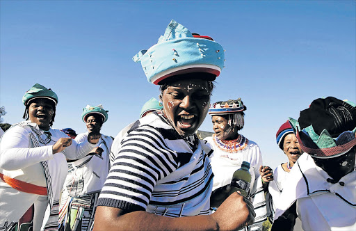 WOMAN HOW GREAT THOU ART: Contrary to the modern view, women were greatly revered and valued in Xhosa tradition Pictures: FILE