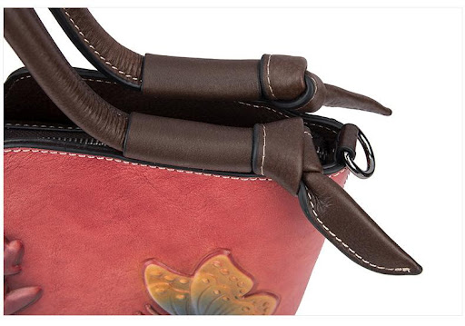 Title 21, Hand-embossed Leather All-match Crossbody Bag