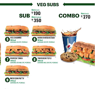 Subway menu 2