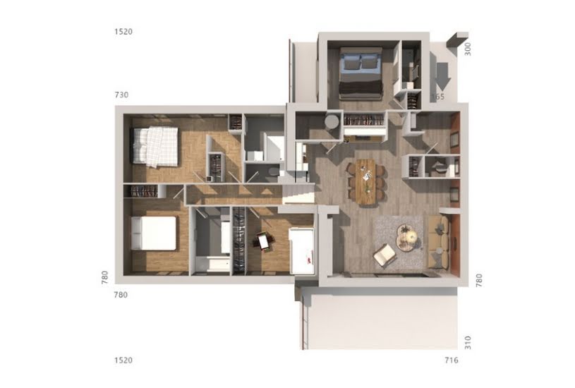  Vente Terrain + Maison - Terrain : 520m² - Maison : 110m² à Saint-Gély-du-Fesc (34980) 