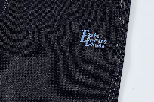 Title 7, Mens Plaid Flanging Denim Straight-leg Trouser...