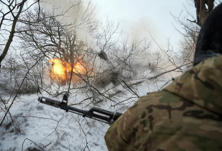 A Ukrainian serviceman fires a self-propelled howitzer near the town of Chasiv Yar in Donetsk region, February 22 2024. Picture: REUTERS/Inna Varenytsia