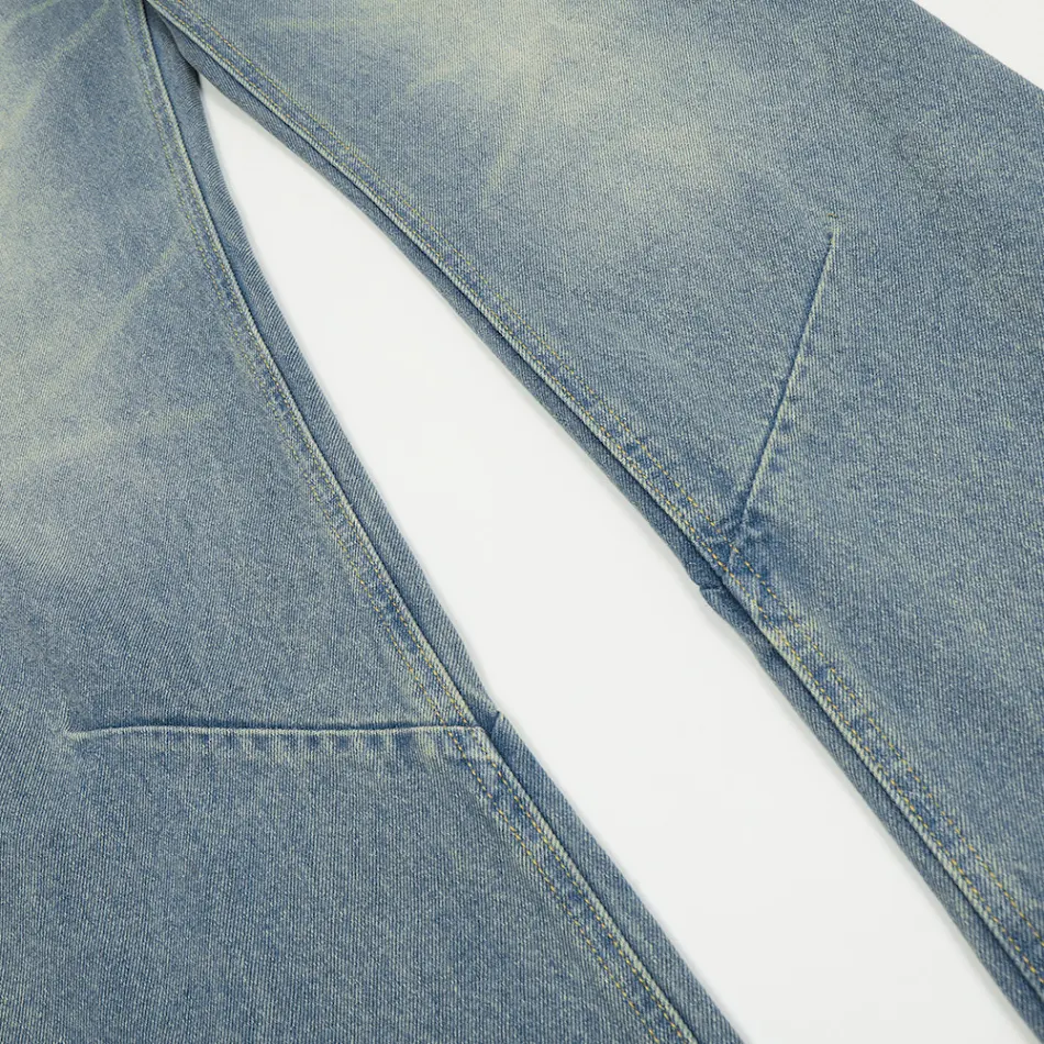 Pantalones Largos Rectos Hombre Street Tide, básicos y sueltos con costuras simples. Comodidad y estilo para el día a día.