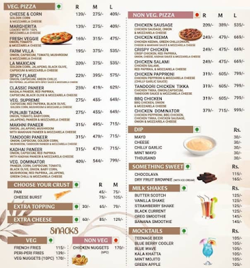 Breadway Pizza menu 