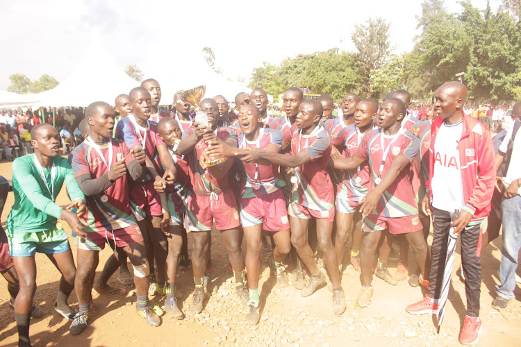 Kisii School celebrates after retaining the Nyanza region 15s title