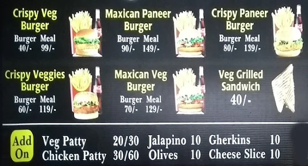 Burger-O-Grill menu 