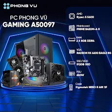 PC PV Gaming A50097 (R5-5600/16GB/512GB SSD/RX6600/No OS)