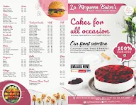 La Mcqueen Baker's menu 1