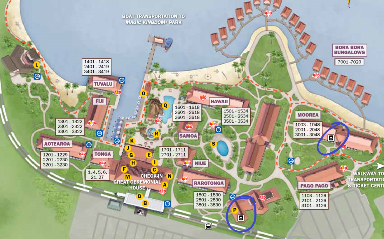 Disney's Polynesian Laundry Locations