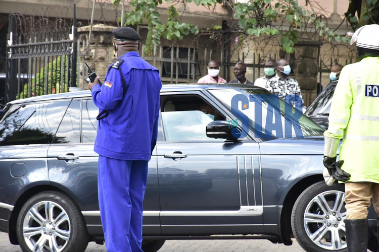 The president leave at Lee funeral home together with his family after an official visit to the facility on December 18,2020/ MERCY MUMO