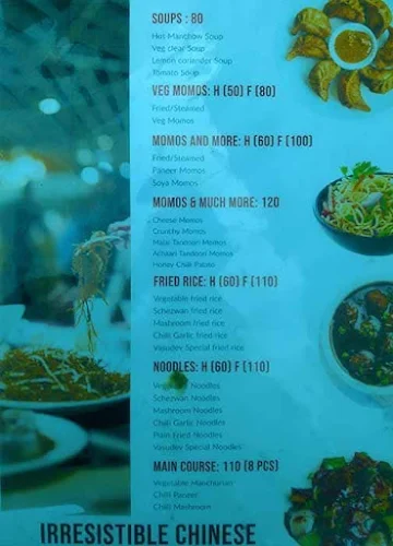 Vasudev Foods menu 