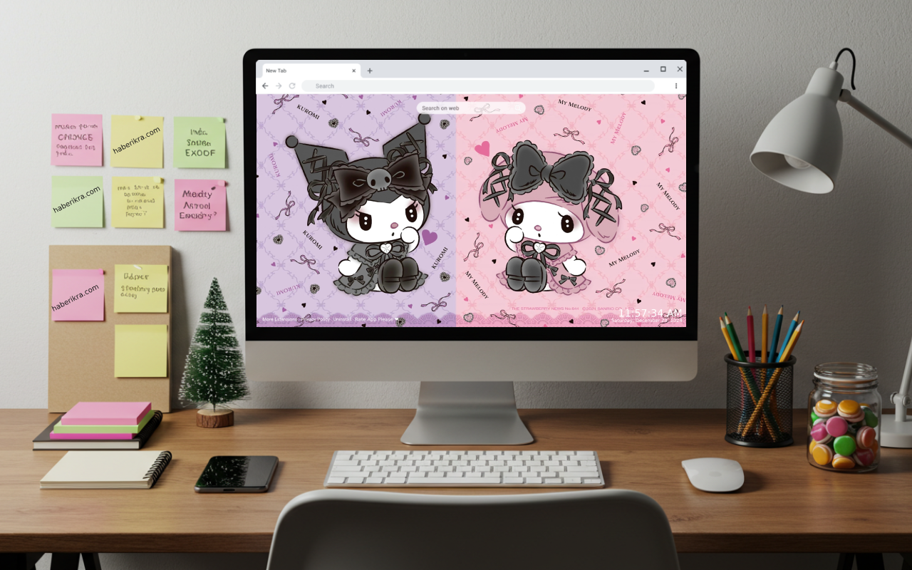 My Melody Kuromi Live Wallpaper Chrome Extension Image 4
