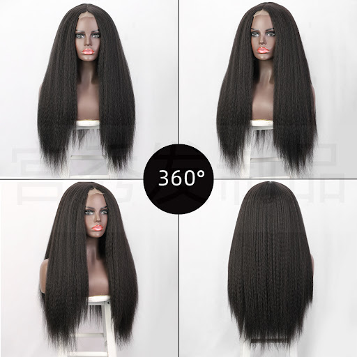Title 2, European and American womens wigs with lace fr...