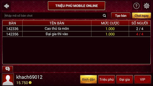 Triệu phú Mobile