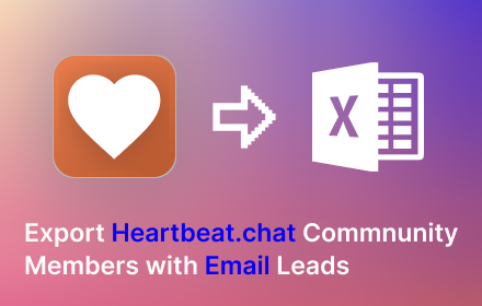 Heartbeat.Chat Members Export (Email Leads) small promo image