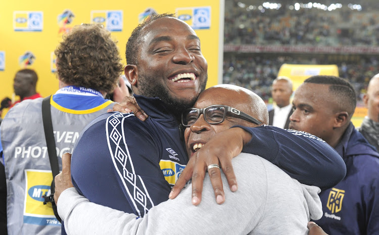 Benni McCarthy, Coach of Cape Town City FC were congratulated by all during the 2018 MTN8 Final, Supersport United v Cape Town City at Moses Mabhida Stadium on 29 September 2018.