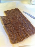 “PECAN-DATE SNACK BARS” ( LARABARS ) was pinched from <a href="http://grocerygeek.com/2012/08/29/larabar-boycott-got-you-down-make-these-homemade-bars-instead/" target="_blank">grocerygeek.com.</a>